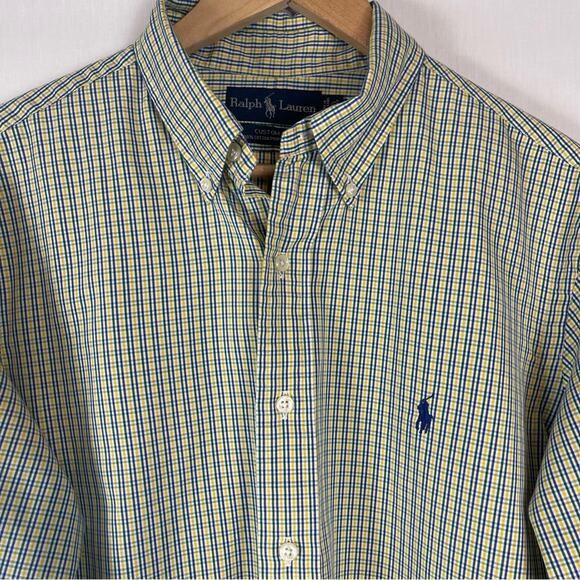 Ralph Lauren Cotton Pinpoint Oxford Long Sleeve Shirt 16.5 36/37 - Picture 3 of 5
